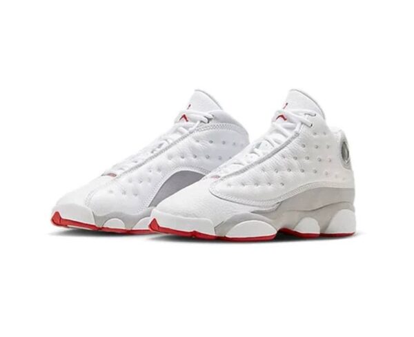 Air Jordan 13-AJ13 GS – White/Grey/Red - Image 3