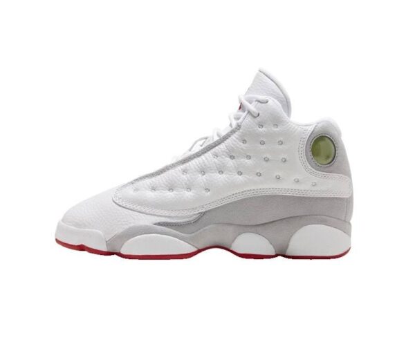 Air Jordan 13-AJ13 GS – White/Grey/Red - Image 4