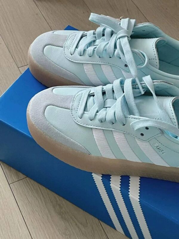 Adidas Samba-Silver Blue - Image 4