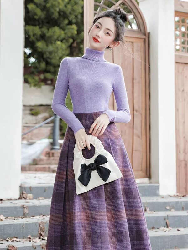 Retro Charm Dress Set - Image 3