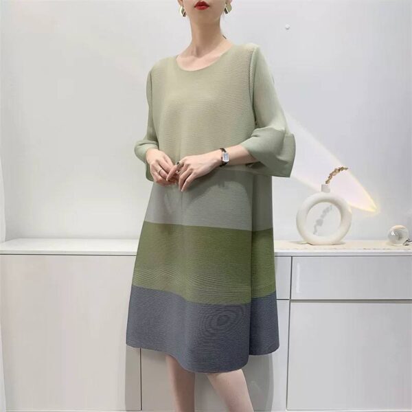 Pleated Breeze Midi Dress - Image 2