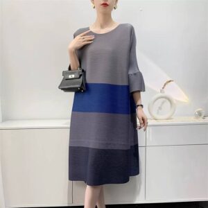 Pleated Breeze Midi Dress