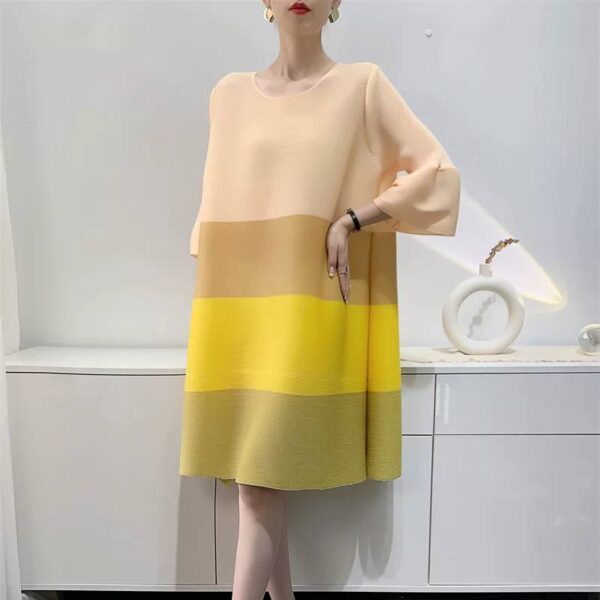 Pleated Breeze Midi Dress - Image 4
